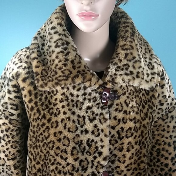J Percy for Marvin Richards Faux Cheetah toggle S - Picture 3 of 16